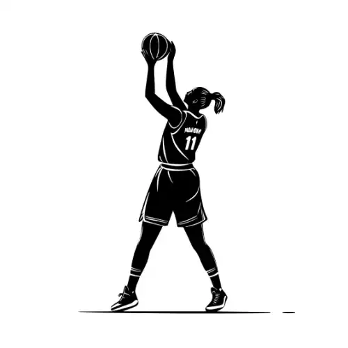 Athlete Woman Silhouette SVG Design | SVG Files for Cricut & Print