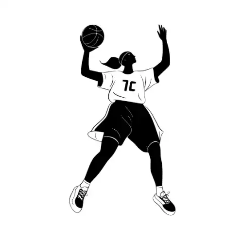 Athlete Woman Silhouette SVG Design | SVG Files for Cricut & Print