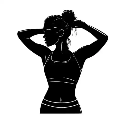 Athlete Woman Silhouette SVG Design | SVG Files for Cricut & Print