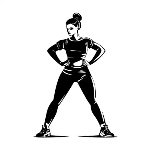 Athlete Woman Silhouette SVG Design | SVG Files for Cricut & Print
