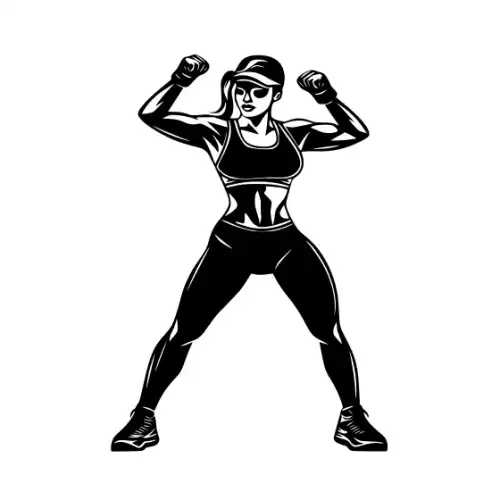 Athlete Woman Silhouette SVG Design | SVG Files for Cricut & Print