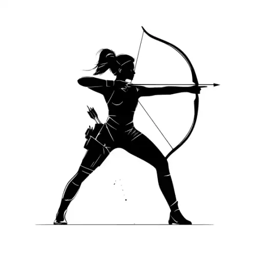 Athlete Woman Silhouette SVG Design | SVG Files for Cricut & Print