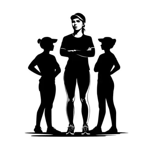 Athlete Woman Silhouette SVG Design | SVG Files for Cricut & Print