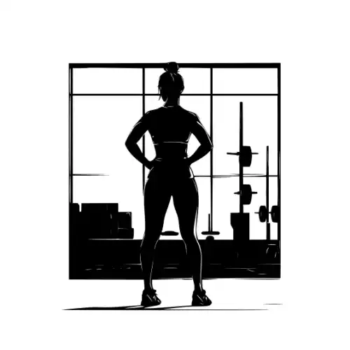 Athlete Woman Silhouette SVG Design | SVG Files for Cricut & Print
