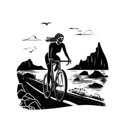 Athlete Woman Silhouette SVG Design | SVG Files for Cricut & Print