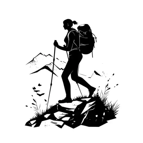 Athlete Woman Silhouette SVG Design | SVG Files for Cricut & Print