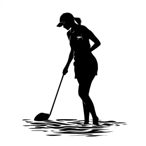 Athlete Woman Silhouette SVG Design | SVG Files for Cricut & Print