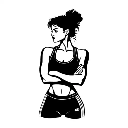 Athlete Woman Silhouette SVG Design | SVG Files for Cricut & Print