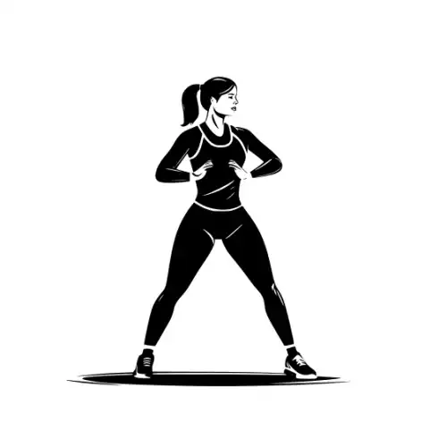 Athlete Woman Silhouette SVG Design | SVG Files for Cricut & Print