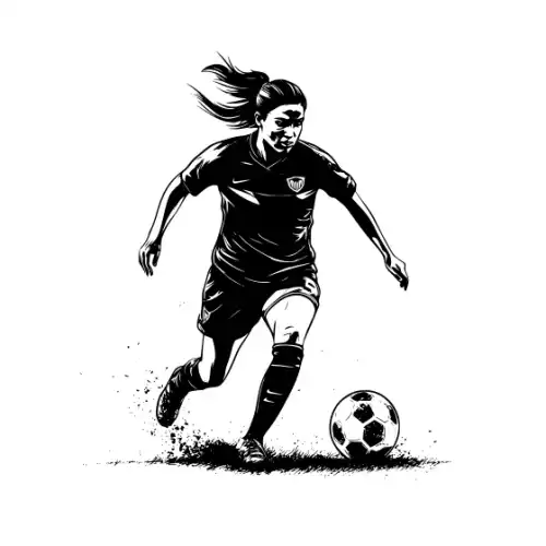 Athlete Woman Silhouette SVG Design | SVG Files for Cricut & Print