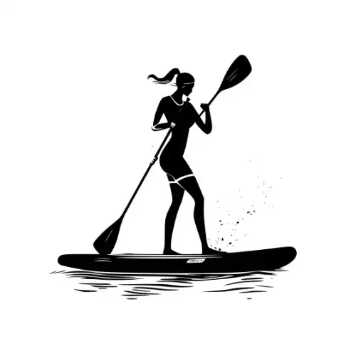 Athlete Woman Silhouette SVG Design | SVG Files for Cricut & Print