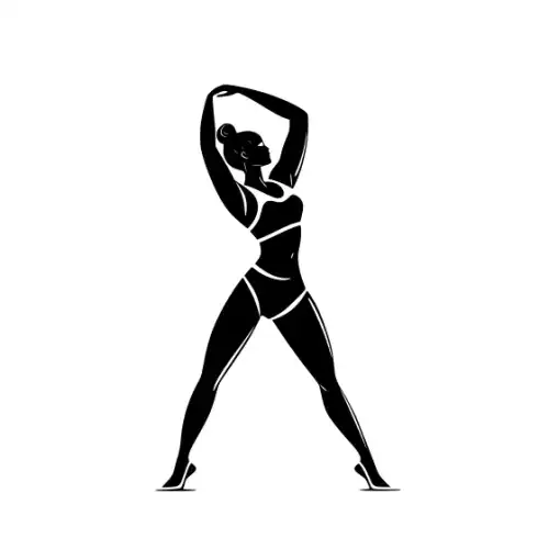 Athlete Woman Silhouette SVG Design | SVG Files for Cricut & Print