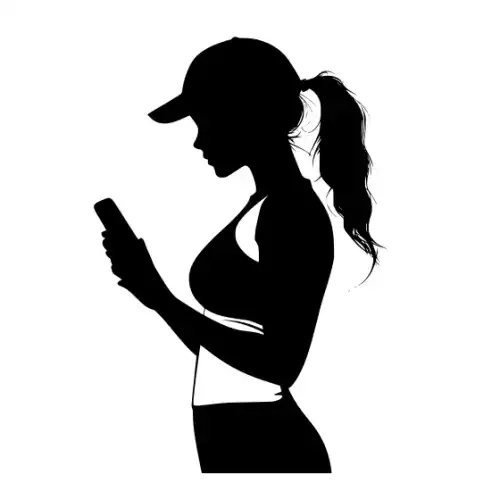Athlete Woman Silhouette SVG Design | SVG Files for Cricut & Print