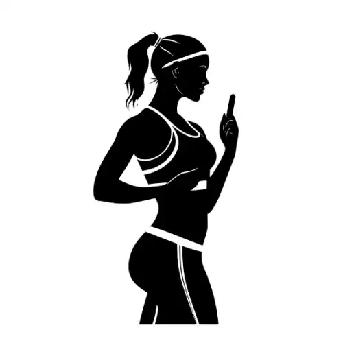 Athlete Woman Silhouette SVG Design | SVG Files for Cricut & Print