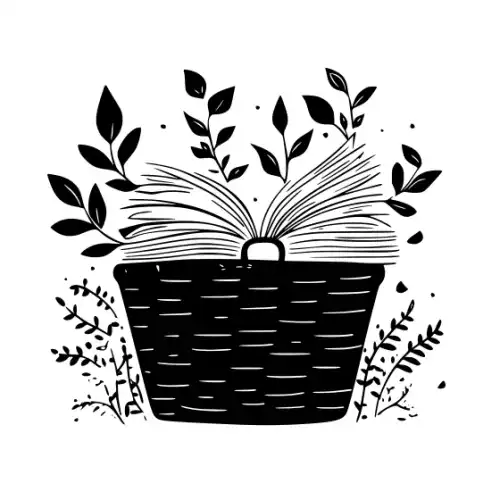 Autumn Basket Silhouette SVG Design | SVG Files for Cricut & Print