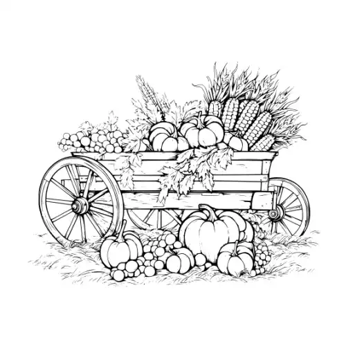 Autumn Harvest Silhouette SVG Design | SVG Files for Cricut & Print