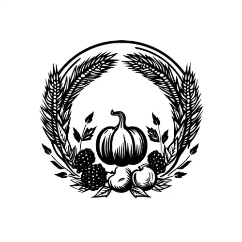 Autumn Harvest Silhouette SVG Design | SVG Files for Cricut & Print