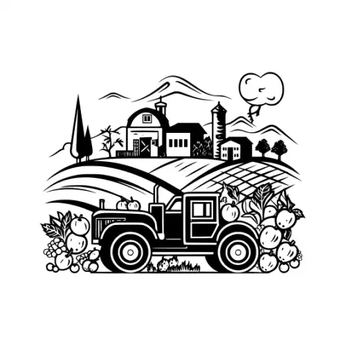 Autumn Harvest Silhouette SVG Design | SVG Files for Cricut & Print