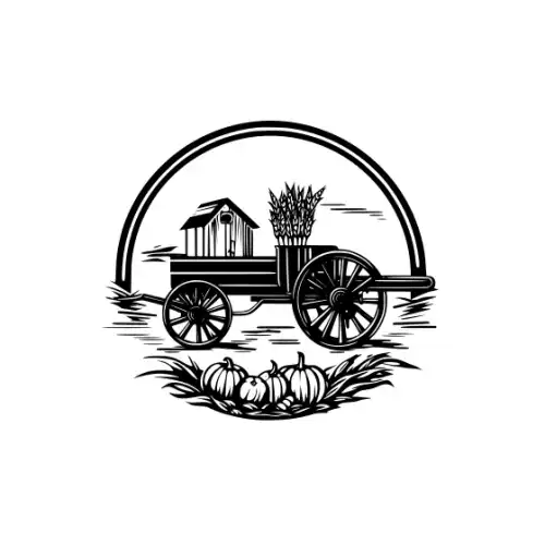 Autumn Harvest Silhouette SVG Design | SVG Files for Cricut & Print