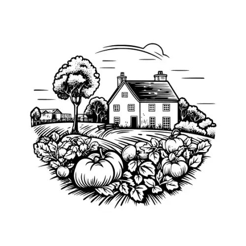 Autumn Harvest Silhouette SVG Design | SVG Files for Cricut & Print