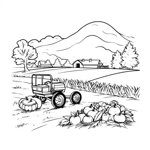 Autumn Harvest Silhouette SVG Design | SVG Files for Cricut & Print