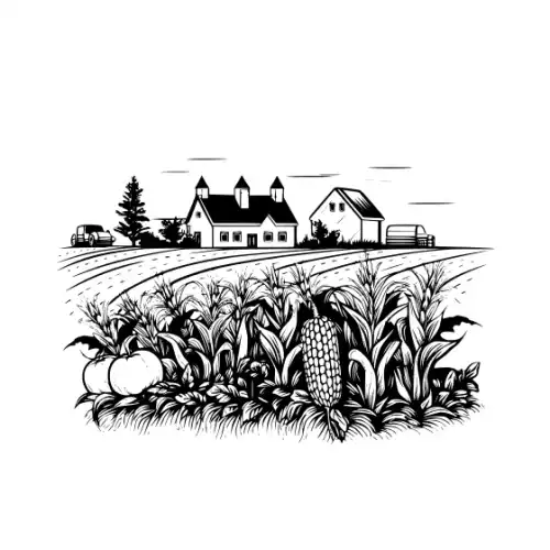 Autumn Harvest Silhouette SVG Design | SVG Files for Cricut & Print