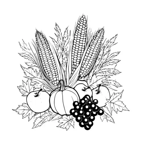 Autumn Harvest Silhouette SVG Design | SVG Files for Cricut & Print