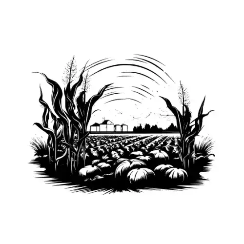 Autumn Harvest Silhouette SVG Design | SVG Files for Cricut & Print