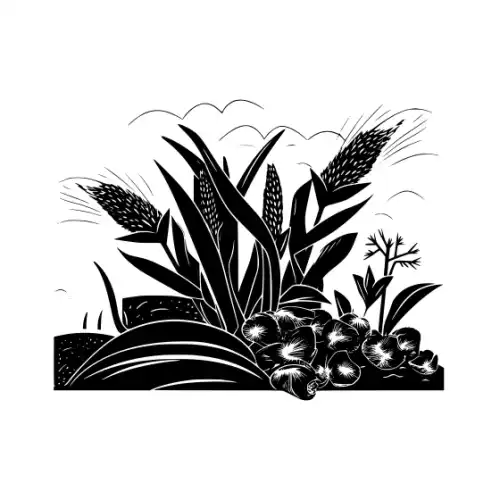 Autumn Harvest Silhouette SVG Design | SVG Files for Cricut & Print