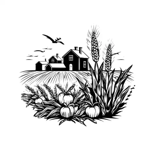 Autumn Harvest Silhouette SVG Design | SVG Files for Cricut & Print