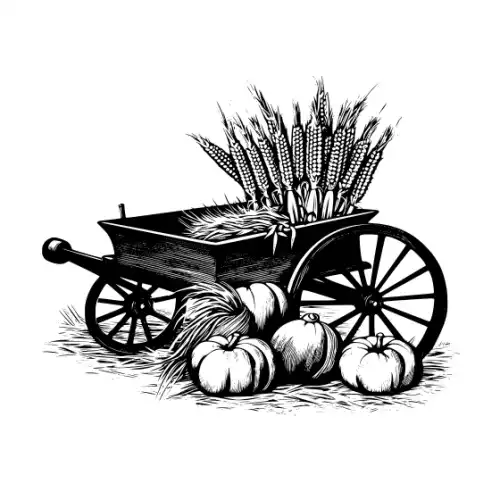 Autumn Harvest Silhouette SVG Design | SVG Files for Cricut & Print