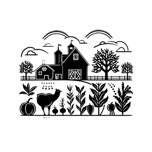 Autumn Harvest Silhouette SVG Design | SVG Files for Cricut & Print