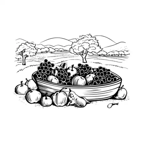 Autumn Harvest Silhouette SVG Design | SVG Files for Cricut & Print