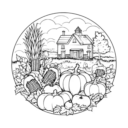 Autumn Harvest Silhouette SVG Design | SVG Files for Cricut & Print