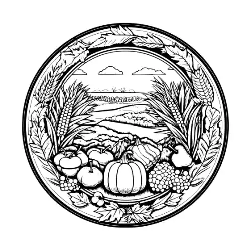 Autumn Harvest Silhouette SVG Design | SVG Files for Cricut & Print