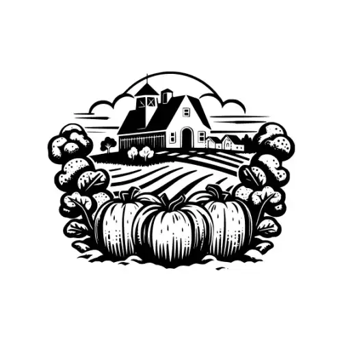 Autumn Harvest Silhouette SVG Design | SVG Files for Cricut & Print