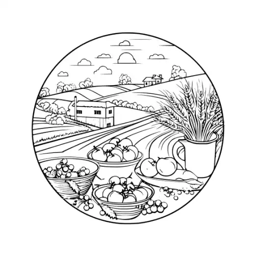 Autumn Harvest Silhouette SVG Design | SVG Files for Cricut & Print