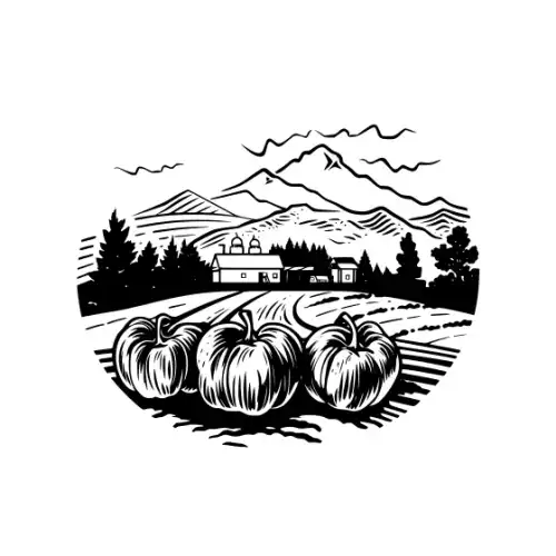 Autumn Harvest Silhouette SVG Design | SVG Files for Cricut & Print