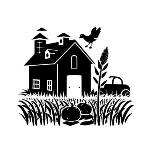 Autumn Harvest Silhouette SVG Design | SVG Files for Cricut & Print