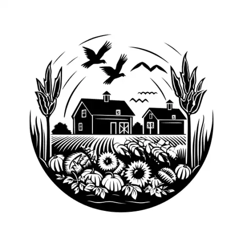 Autumn Harvest Silhouette SVG Design | SVG Files for Cricut & Print