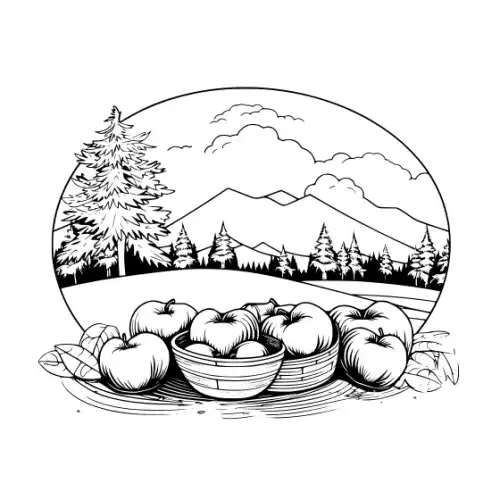 Autumn Harvest Silhouette SVG Design | SVG Files for Cricut & Print