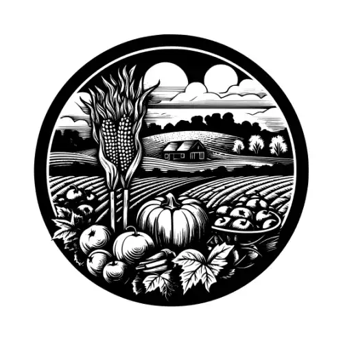 Autumn Harvest Silhouette SVG Design | SVG Files for Cricut & Print