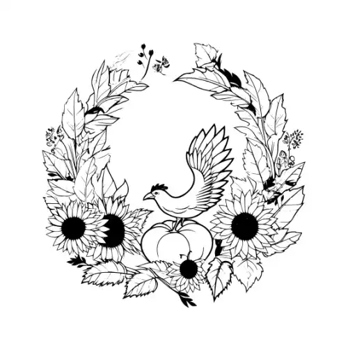 Autumn Harvest Silhouette SVG Design | SVG Files for Cricut & Print