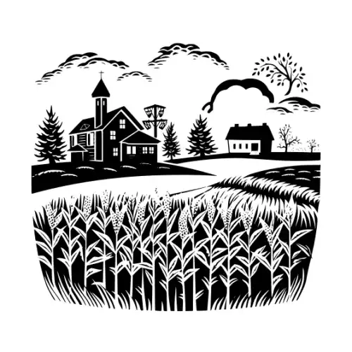 Autumn Harvest Silhouette SVG Design | SVG Files for Cricut & Print