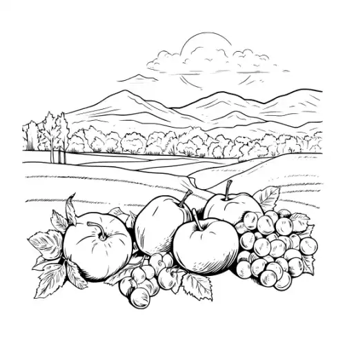 Autumn Harvest Silhouette SVG Design | SVG Files for Cricut & Print