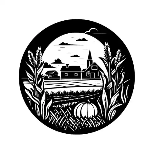 Autumn Harvest Silhouette SVG Design | SVG Files for Cricut & Print