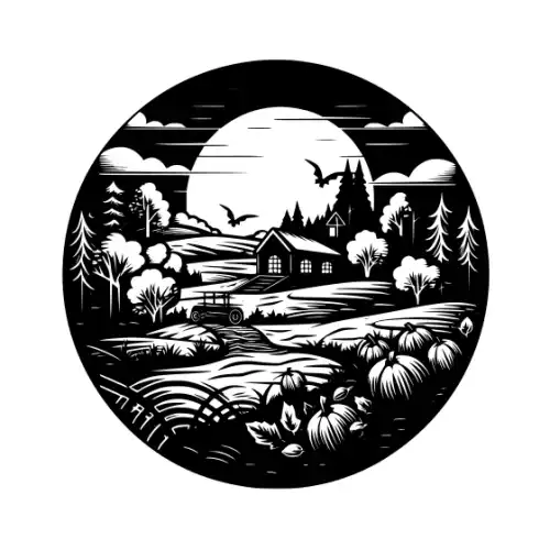 Autumn Harvest Silhouette SVG Design | SVG Files for Cricut & Print