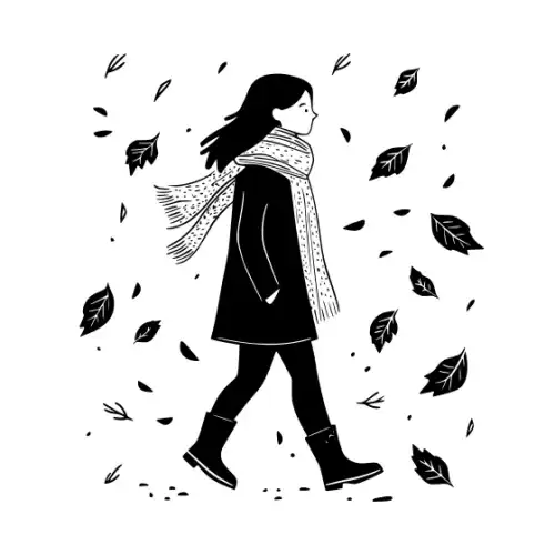 Autumn Leaves Silhouette SVG Design | SVG Files for Cricut & Print