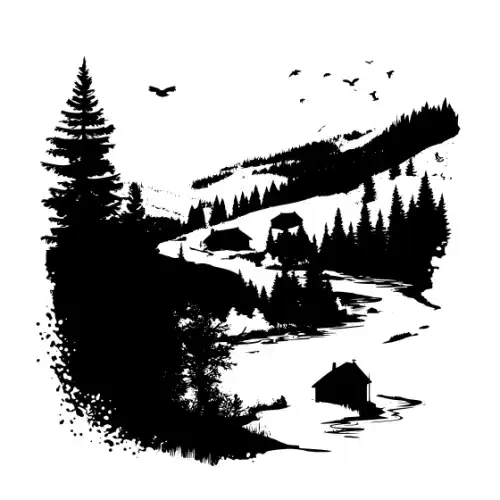 Autumn Leaves Silhouette SVG Design | SVG Files for Cricut & Print