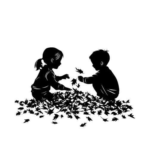 Autumn Leaves Silhouette SVG Design | SVG Files for Cricut & Print